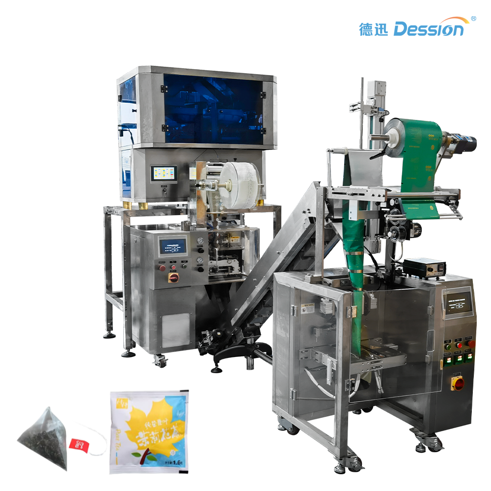 سيد النضارة: آلة تغليف أكياس الشاي الداخلية والخارجية لحفظ نضارة النيتروجين بختم ثلاثي الجوانب