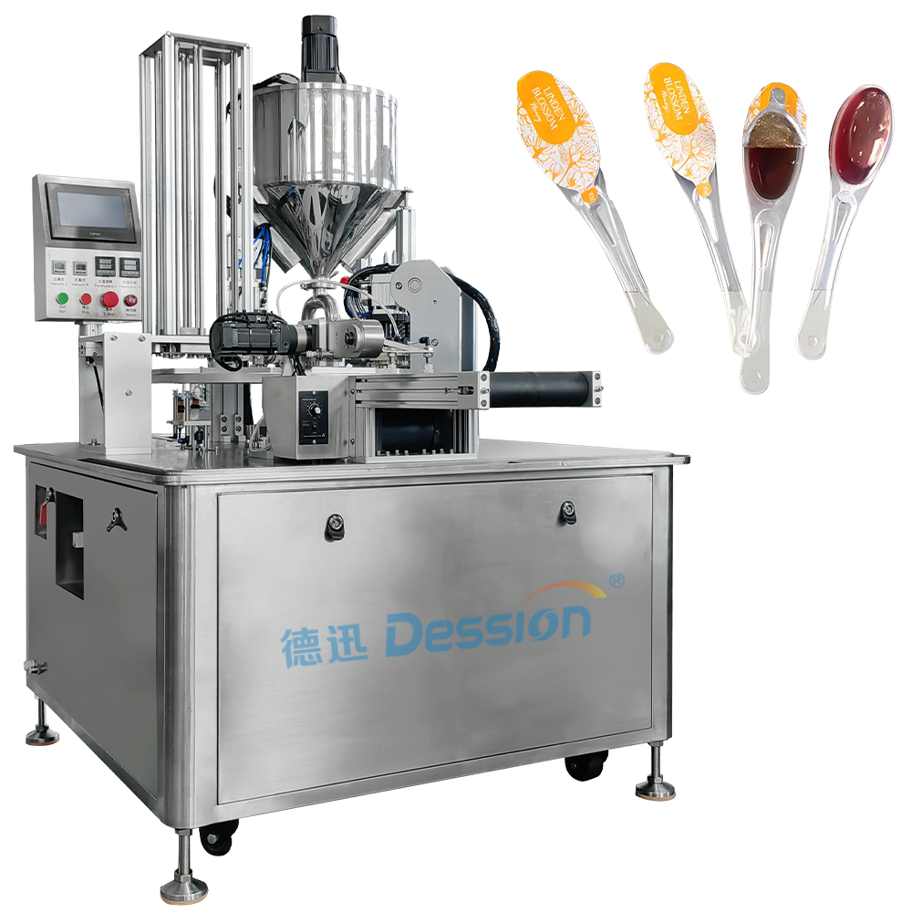 Máy rót mật ong có khả năng thích ứng cao - thiết kế thìa xoay tương thích với nhiều loại hộp đựng