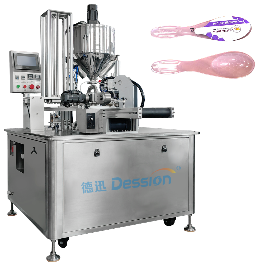 Vận hành bằng một nút bấm Máy rót thìa mật ong - bàn xoay đa trạm hoạt động hiệu quả