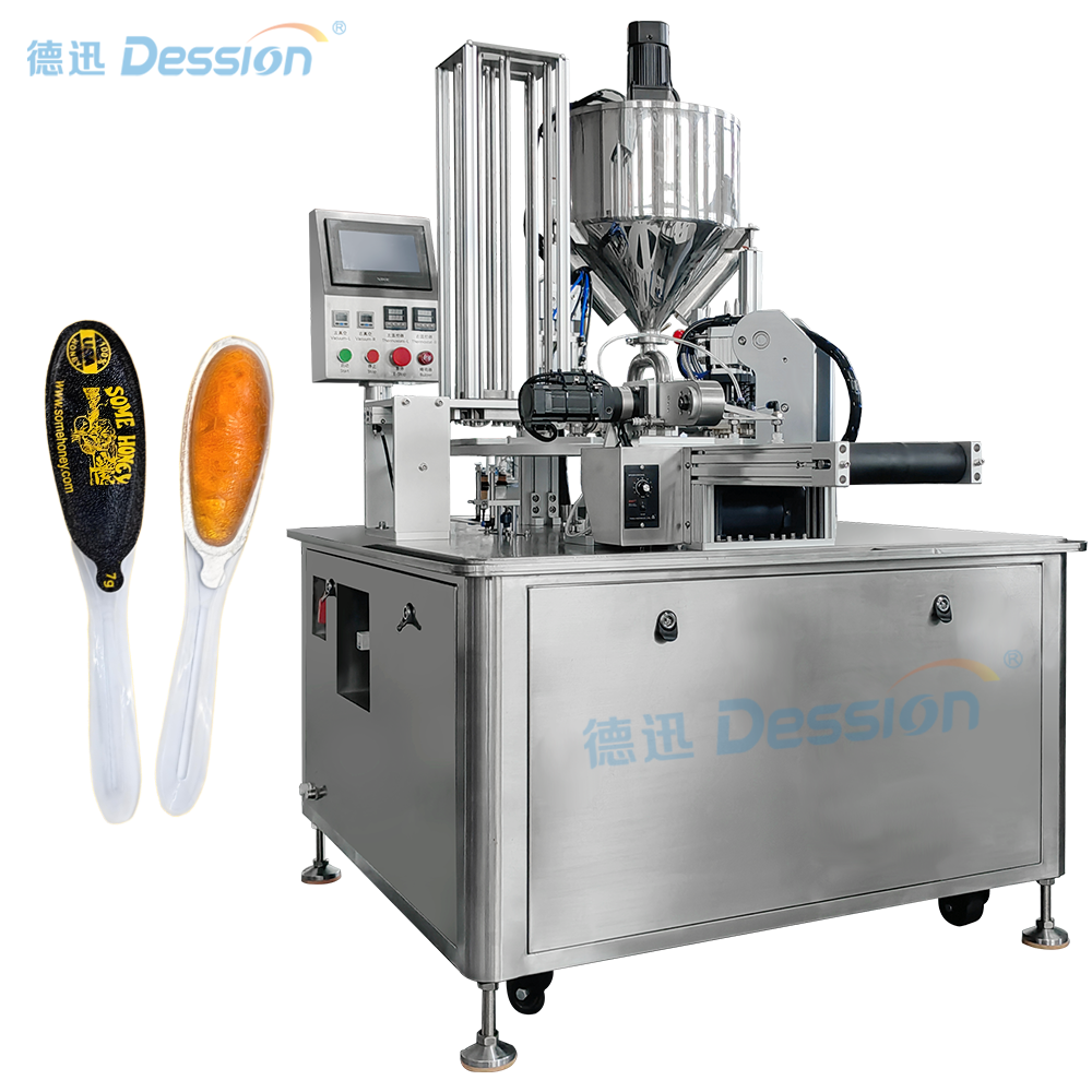 Máy rót bàn quay hiệu quả cao - hoàn thiện đồng bộ thìa mật ong