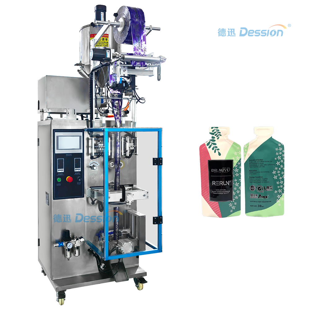 Máy đóng gói chất lỏng dạng đứng nhỏ gọn – Giải pháp hiệu quả cho bao bì dạng túi có hình dạng độc đáo
