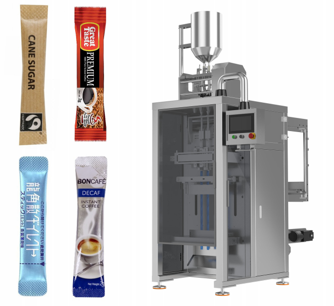 الصين آلة تعبئة الحبيبات ذات الختم الخلفي متعددة المسارات الأوتوماتيكية بالكامل مصنع مصنع CE الصانع