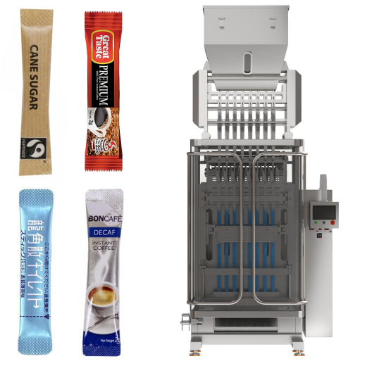 Высокоскоростная многополосная машина для упаковки гранул в пакеты с задним уплотнением Поставщик Производитель