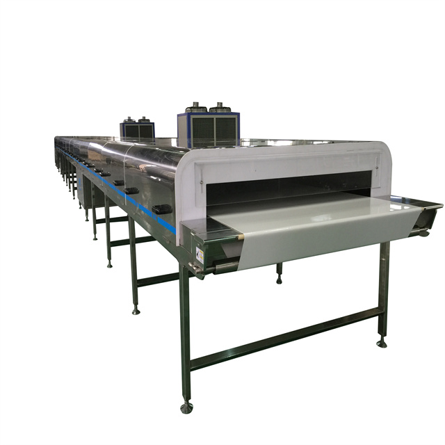 Leading supplier industry process food and cosmetics cooling tunnel conveyor
