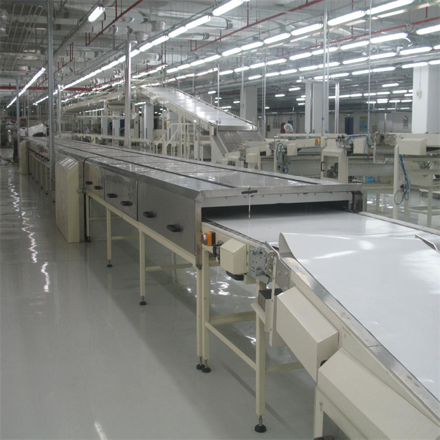 High Capacity Stainless Steel Biscuit Cooling Tunnel Production Line