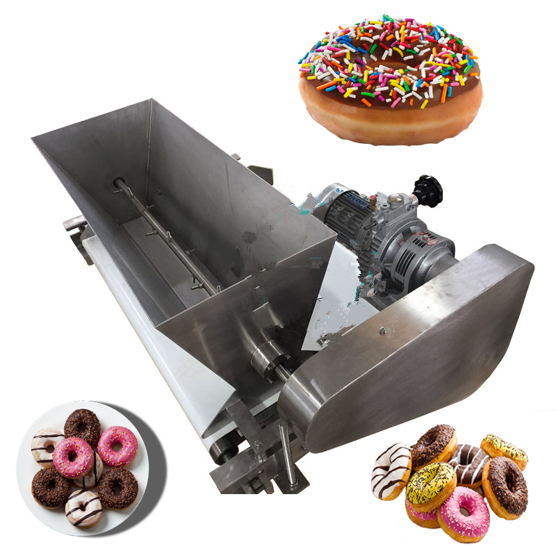 Newest Designed Automatic Cake Topping Spreading Machine Chocolate Sprinkling Machine