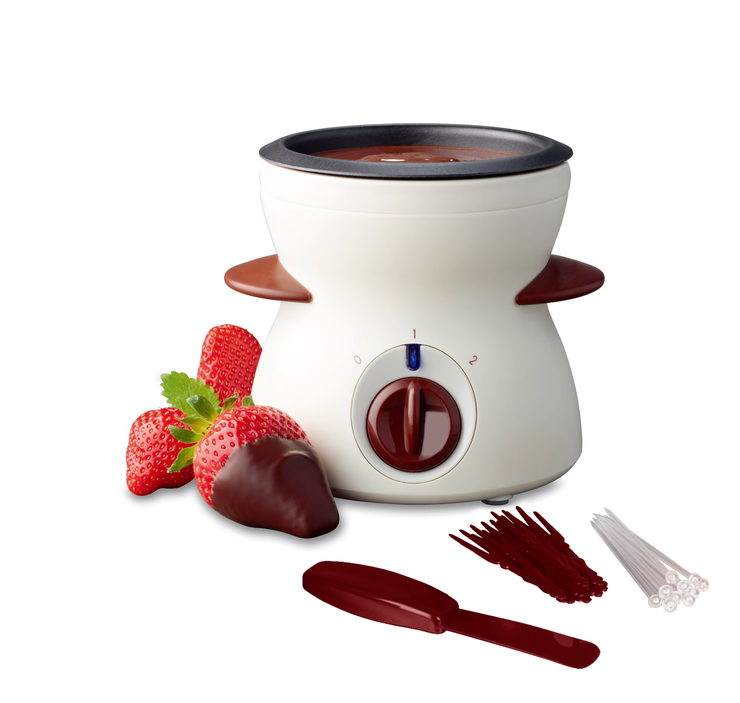 Máquina de fondue de chocolate elétrica comercial Hot Chocolate Melting Cheito de chocolate fondue