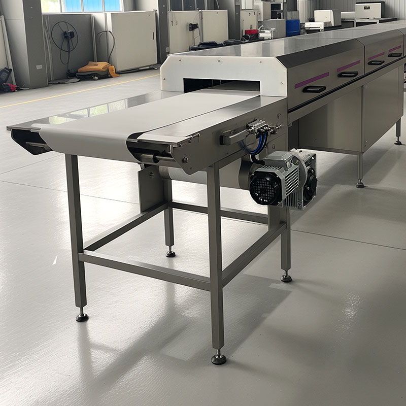 Piccolo 300 mm 400 mm 600 mm 900 mm larghezza mini cinghia di raffreddamento tunnel cioccolato radiatore