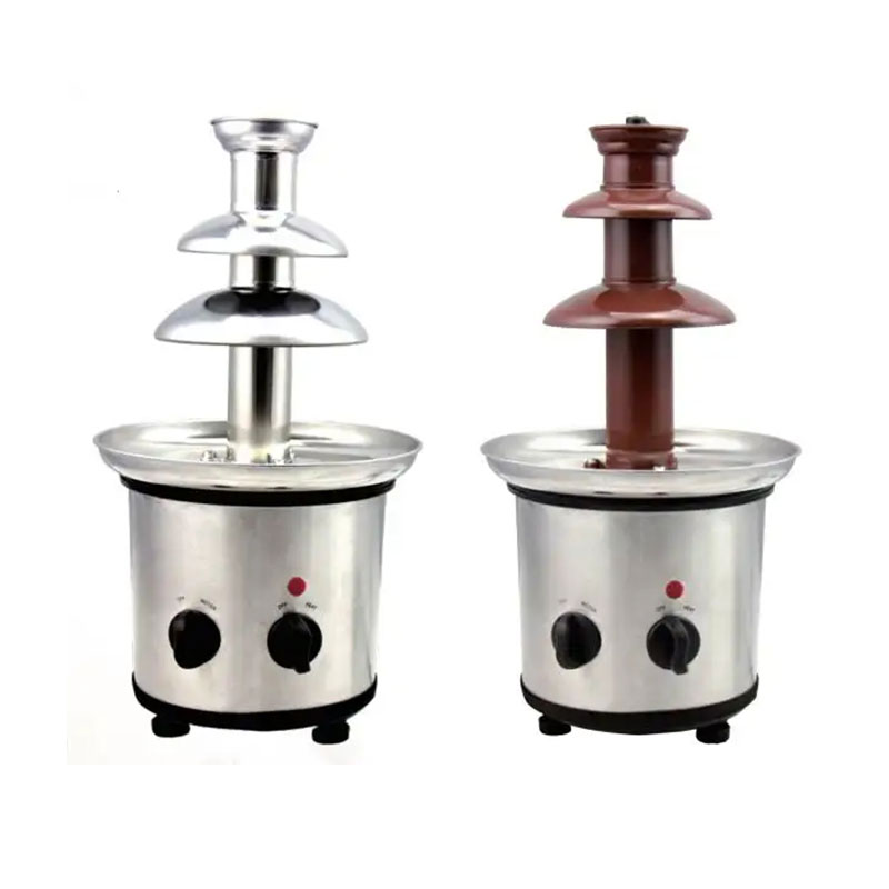 3 níveis de aço inoxidável companheiro de chocolate comercial Dispensador de chocolate quente multifuncional