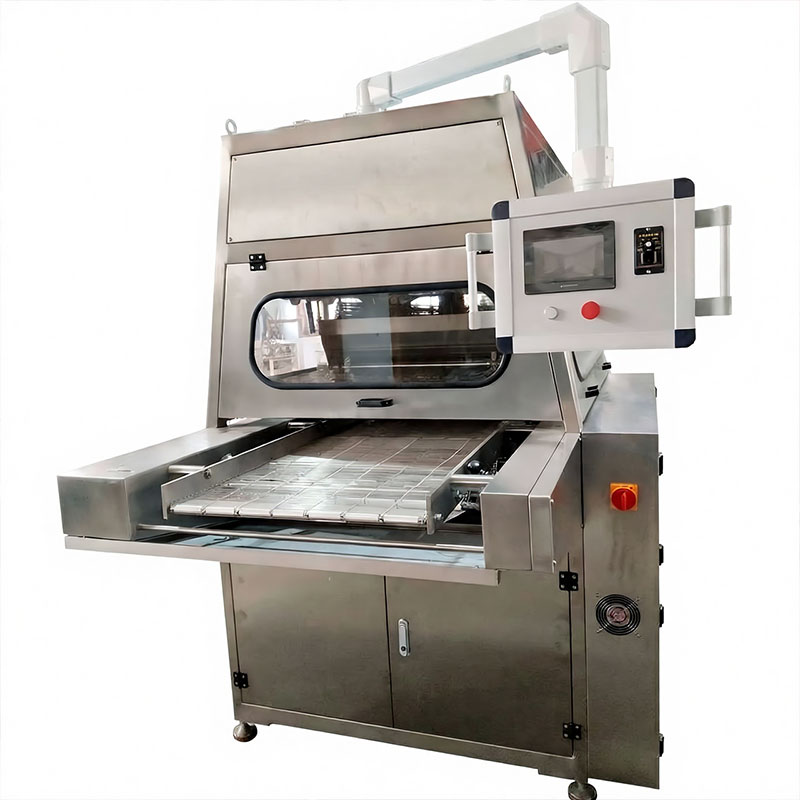 中国冷却トンネル工場付きチョコレート コーティング機