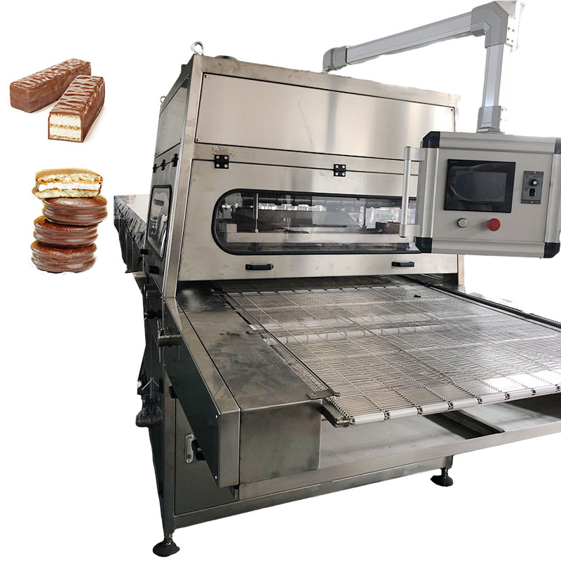China Chocolate Enrobe Machine zum Überziehen der Keksfabrik
