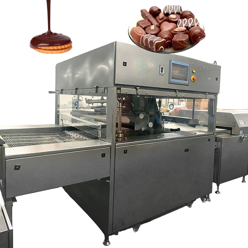 中国 中国ナッツクッキーとキャンディチョコレートバー工場のエンロービングチョコレート生産ライン メーカー