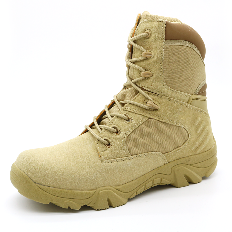China TM128 Anti slip abrasion resistant rubber sole lightweight delta desert military boots manufacturer