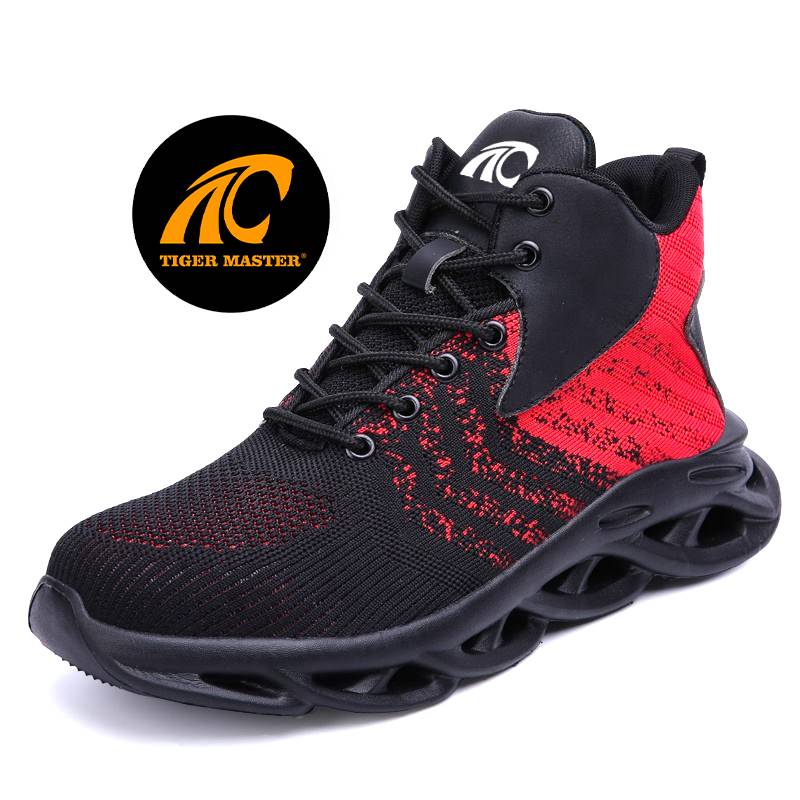 TM3060 High anke soft EVA sole steel toe safety shoes for women lightweight