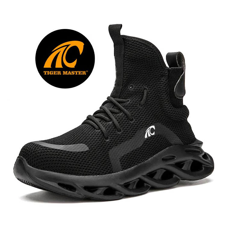 TM3066 High ankle soft EVA sole puncture proof steel toe safety sneaker for men