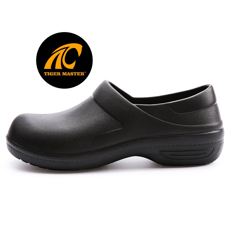 TM3129 waterproof anti-skid restaurant EVA kitchen chef shoes black