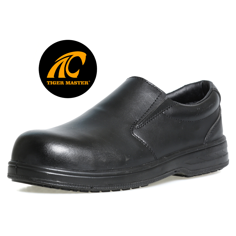TM043 Sapatos de segurança executivos antifuros com biqueira composta não metálica para homens
