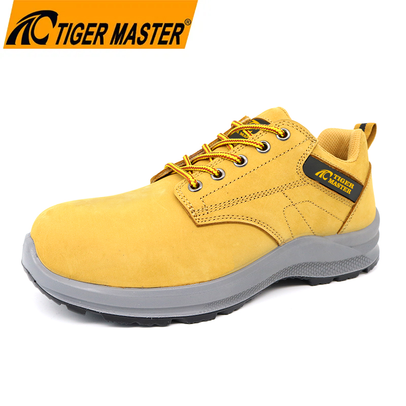 TM3340 Nubuck Leather Steel Toe Cat Style Work Safety Shoes