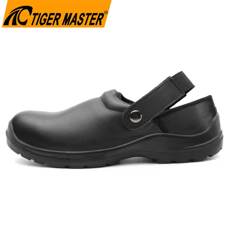 TM3366 Fibra de vidro de capa de cozinha chef sapatos de segurança para restaurante