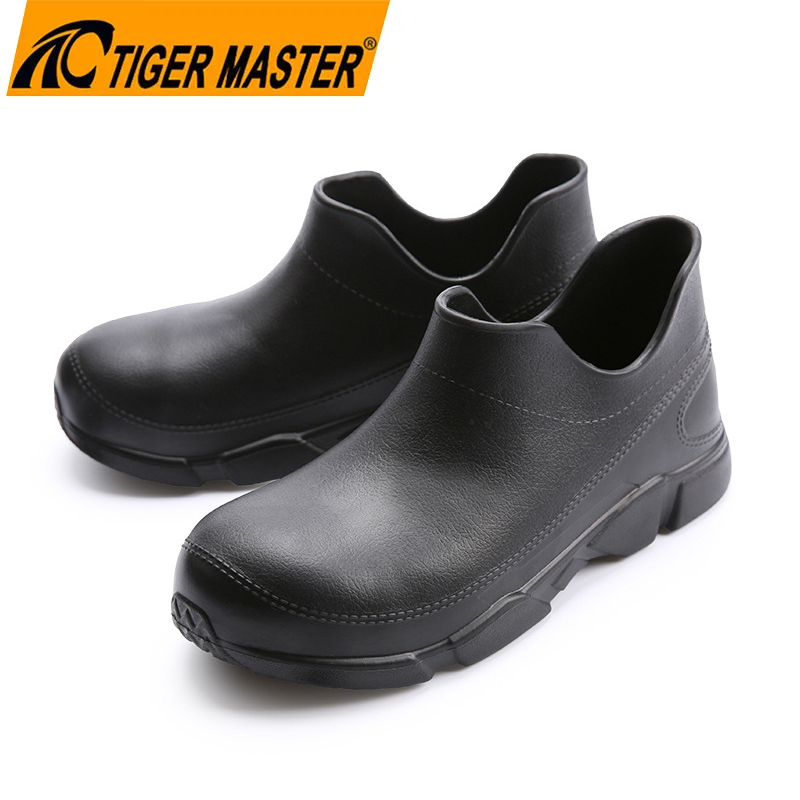 TM3995 antiderrapante impermeável unissex preto EVA Chef sapatos de trabalho para cozinha hotel