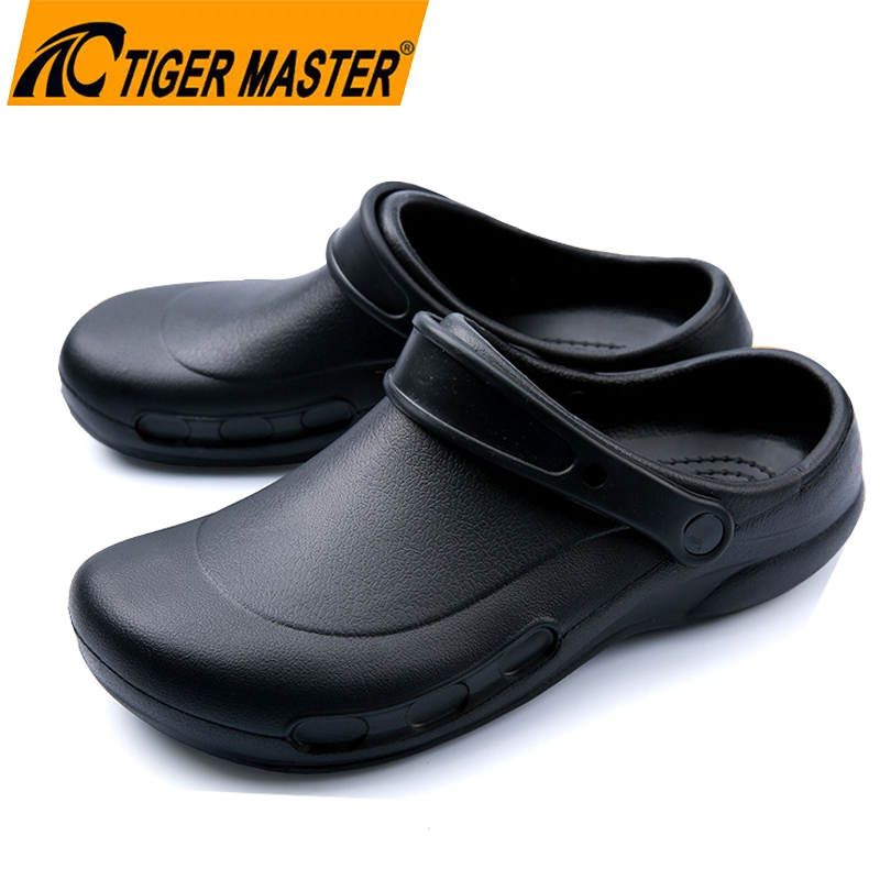 TM3396 Sapatos de trabalho leves resistentes ao deslizamento de óleo EVA Chef para cozinha de restaurante