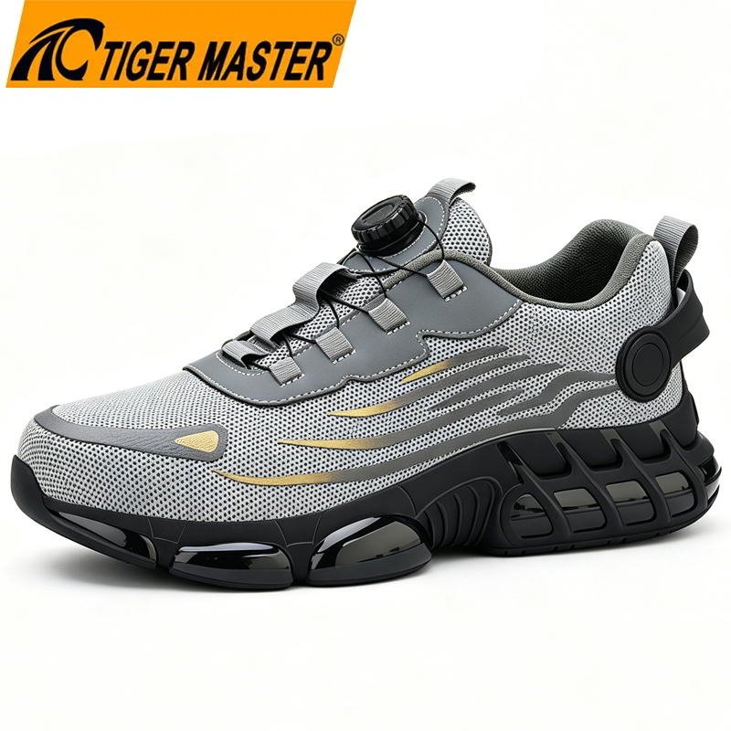 China TM3521 Smart Buckle Anti-slip Steel Toe Anti-puncture Warehouse Fashion Sports Safety Shoes manufacturer