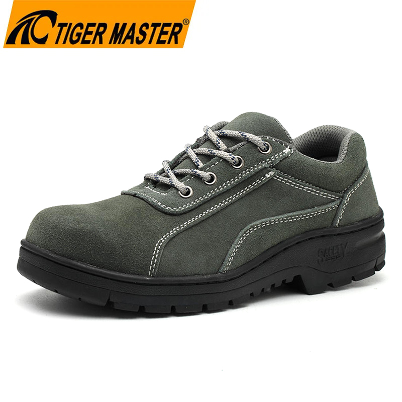 China TM3522 Anti-slip Rubber Sole Steel Toe Men's Green Suede Construction Work Shoes manufacturer China TM3522 Anti-slip Rubber Sole Steel Toe Men's Green Suede Construction Work Shoes manufacturer