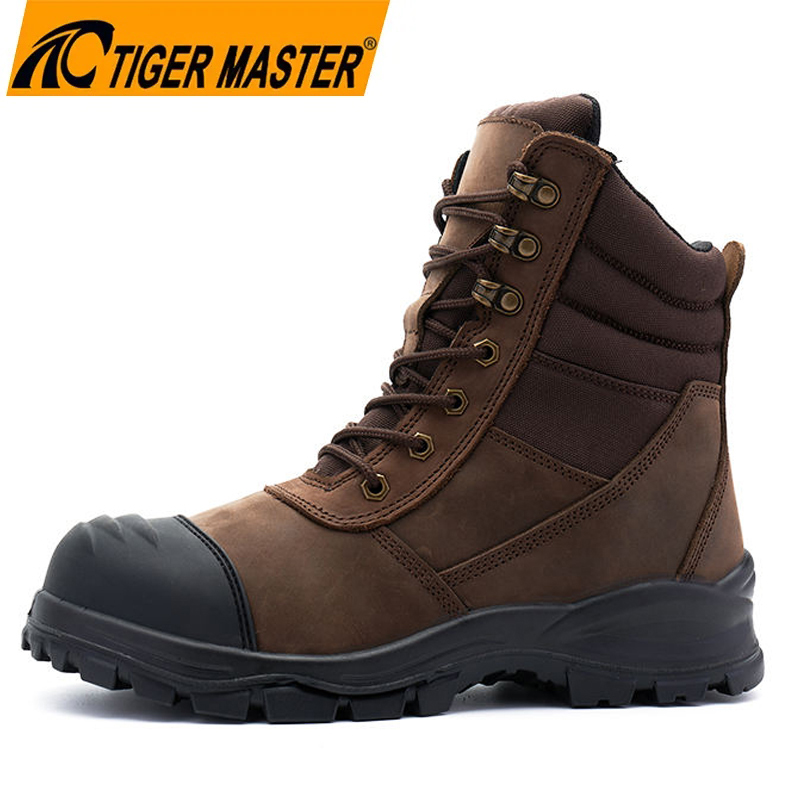 Bottes de sécurité antidérapantes à semelle en caoutchouc Durable, bout en acier, Anti-perforation, de haute qualité, TM135H