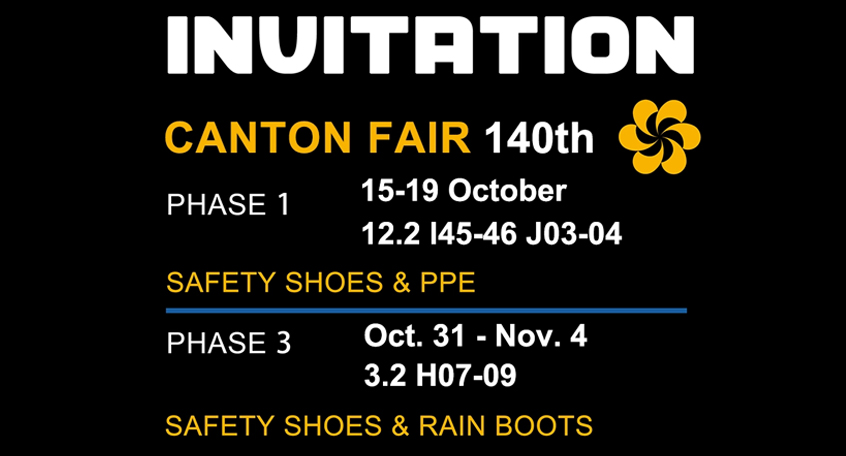 Besuchen Sie TIGER MASTER auf der 140. Canton Fair | Sicherheitsschuhe, Regenstiefel und PSA