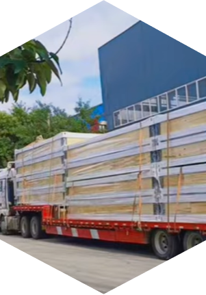 Envío de contenedores de paquete plano