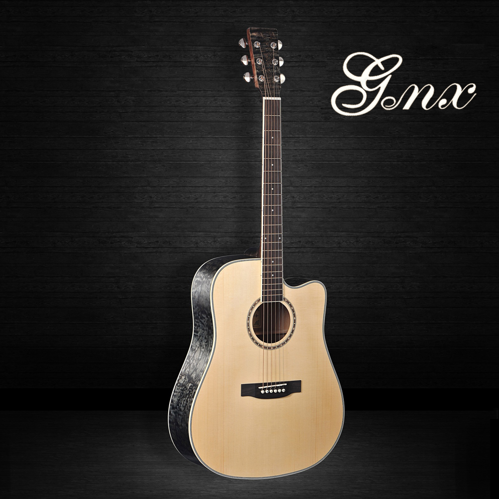 Ash wood of Wholesale 41 Inches 6 Strings Handmade Professional Acoustic Guitar