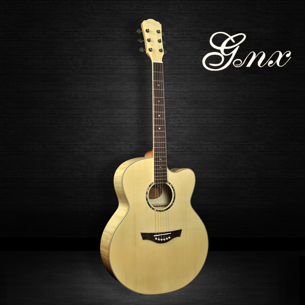 Maple wood of Wholesale 41 Inches 6 Strings Handmade Professional Acoustic Guitar