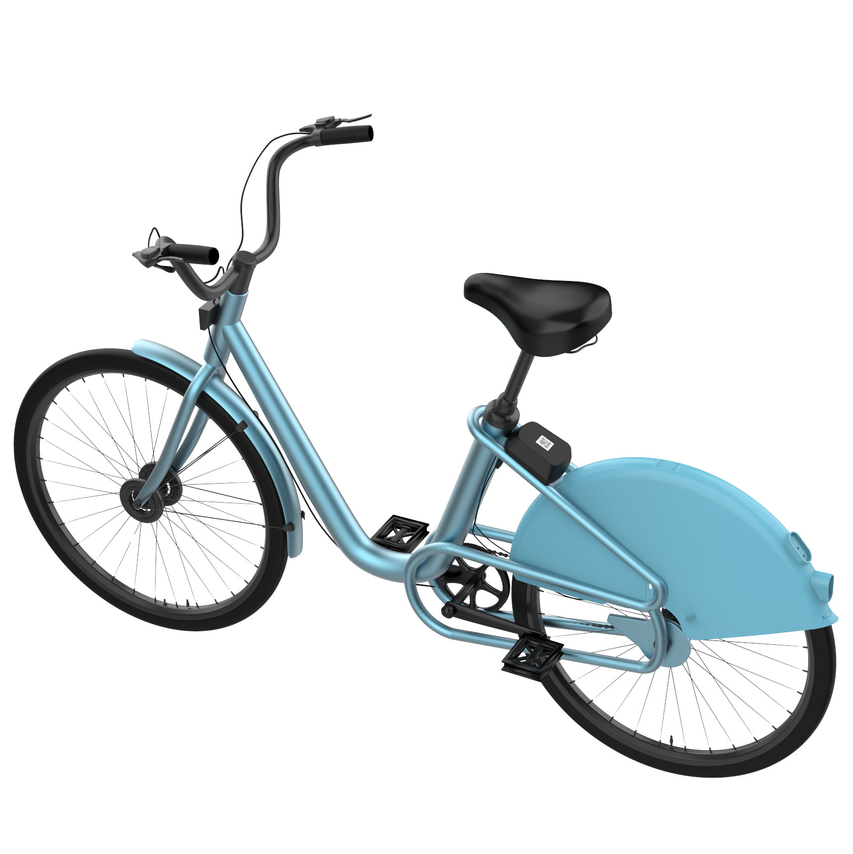 Dispositivo M136 IoT para sistema de compartilhamento de bicicletas Aluguel de bicicletas E-bikes QR desbloqueio e bloqueio com sistema de rastreamento GPS