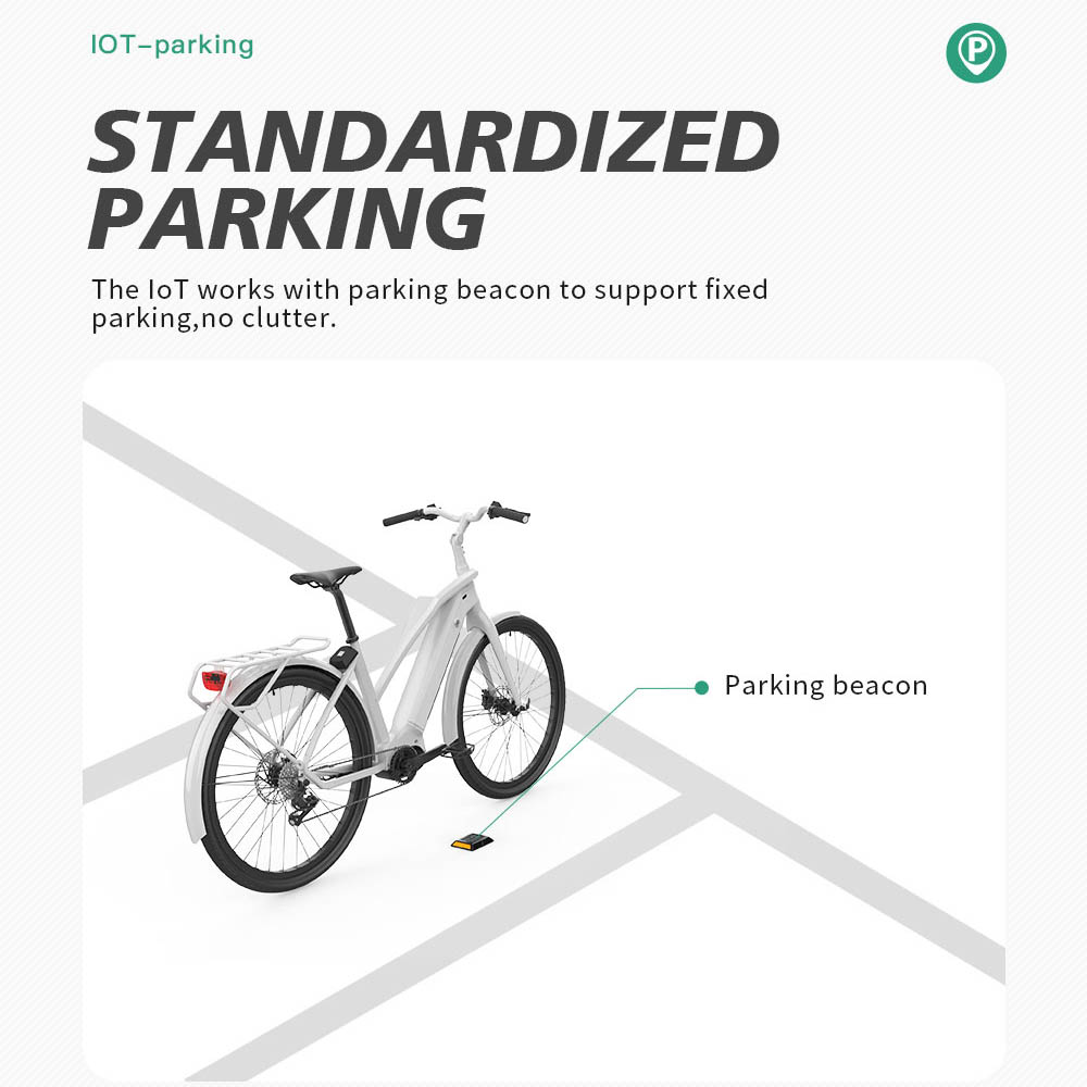 Dispositivo M136 IoT para sistema de compartilhamento de bicicletas Aluguel de bicicletas E-bikes QR desbloqueio e bloqueio com sistema de rastreamento GPS