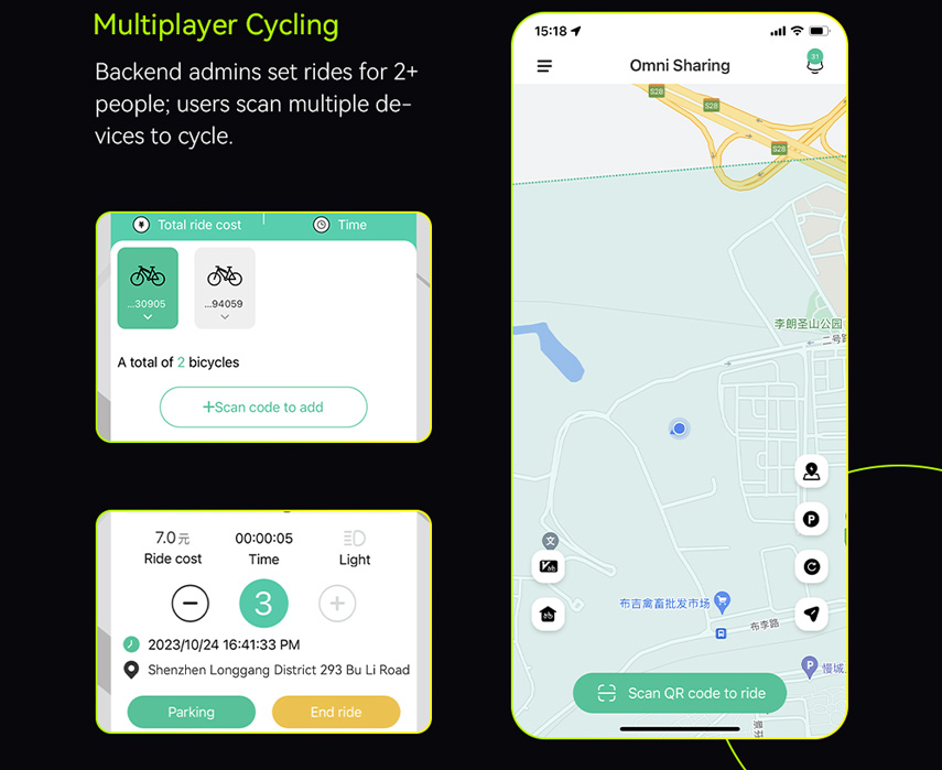 e-bike rental app