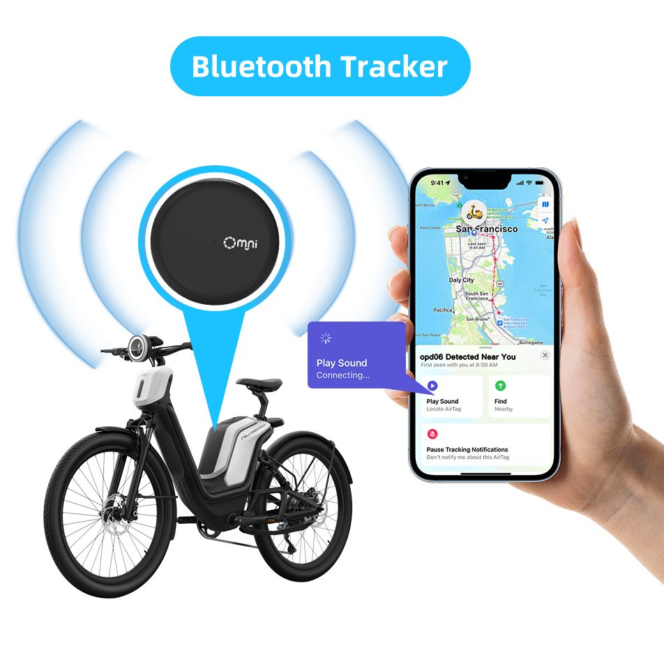 Werkt wereldwijd Mini Size Bike Tracker E-bike trackingapparaat