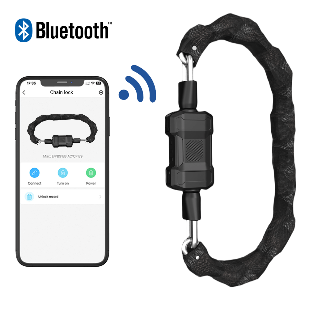 Verrouillage de vélo sans clé avec déverrouillage Bluetooth pour vélos Scooters Motorcycles