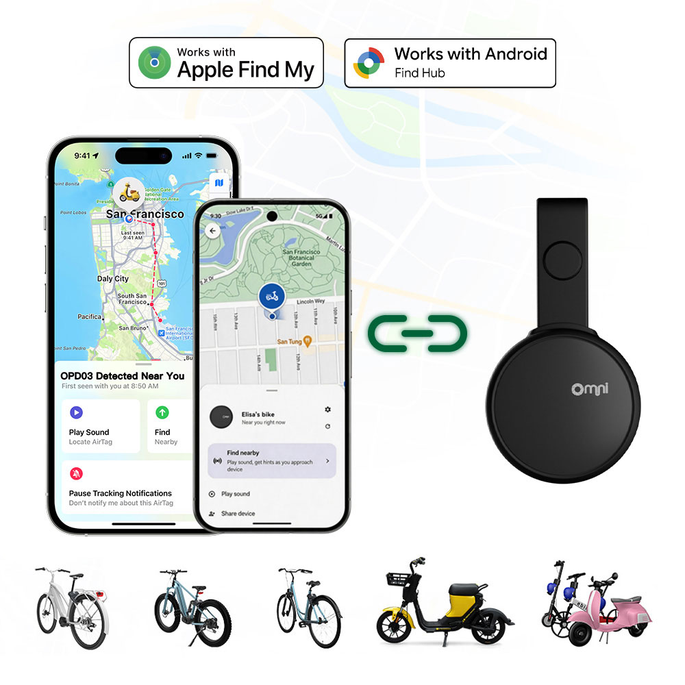 Lokalizator Tracker z globalnym śledzeniem Nieograniczony zasięg dla rowerów Rowery elektryczne Mopy Motocykle