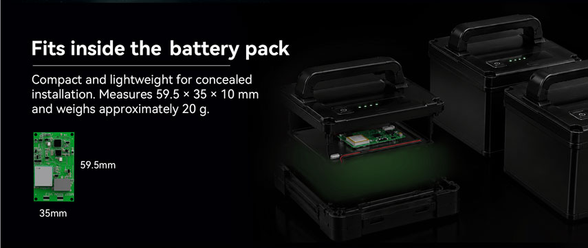 gps tracker on battery