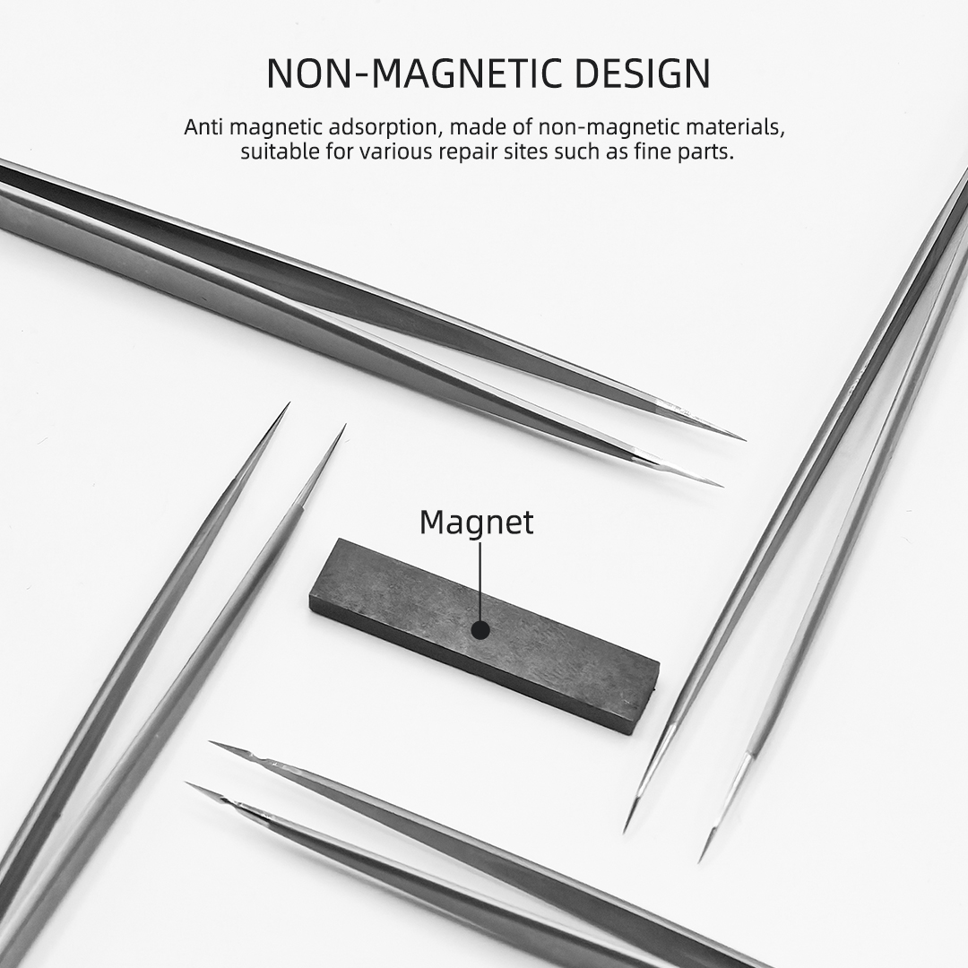 China China Tools Factory Repair Tools Manufacturer Non-Magnetic Tweezers Precision Maintenance Tweezers manufacturer