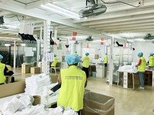 Sock production factory proofing and R&D workshop