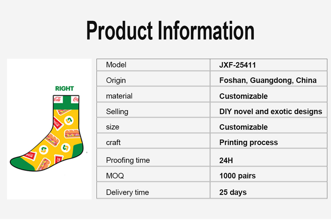OEM digital print socks factory direct price