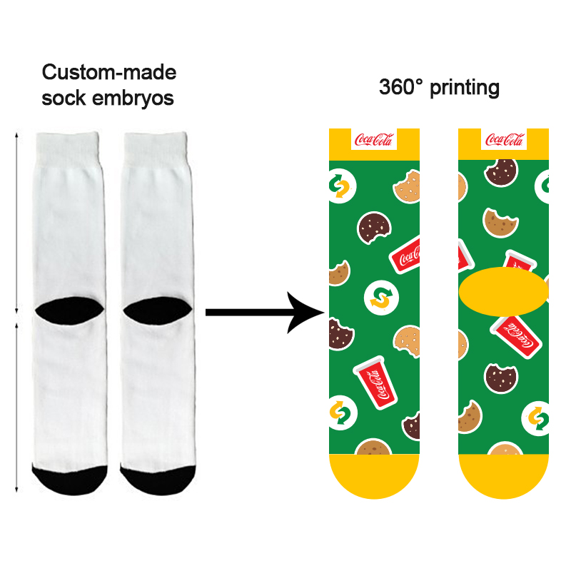 China OEM digital gedruckte Socken Lieferant, Bulk Order 3D Printd Digital Socken Hersteller
