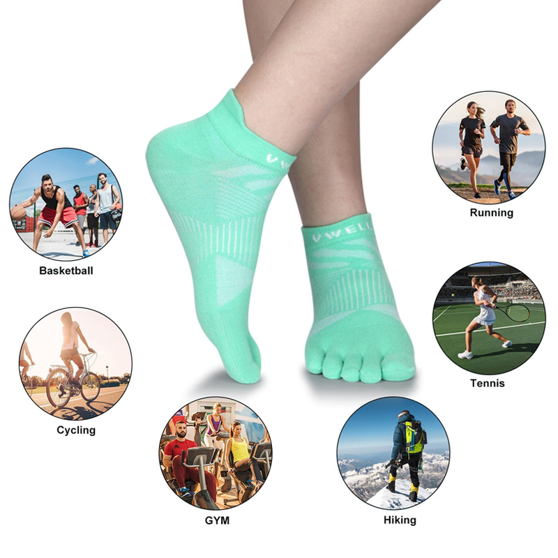 China Custom Logo 3D Printed Toe Socks Supplier manufacturer