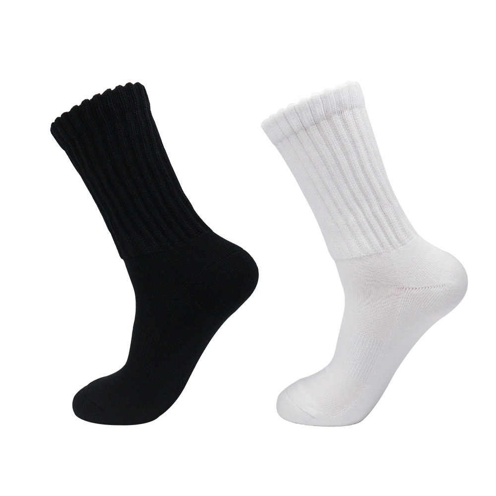 China Wholesale Crew Slouch Socks Women - Retro Scrunch Short Sock - Soft Solid Ankle Socks Size 5 manufacturer