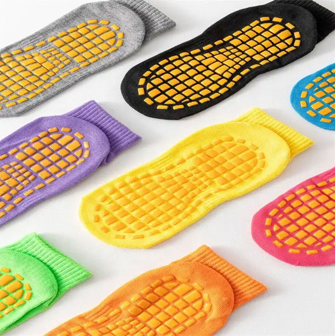 custom logo trampoline socks factory