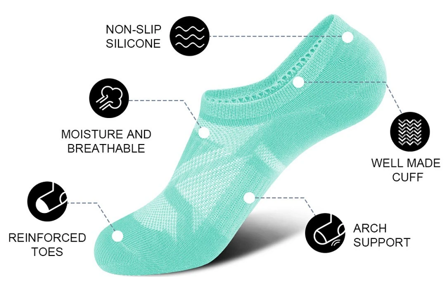 Custom Logo Moisture Wicking Sports Socks Manufacturer China