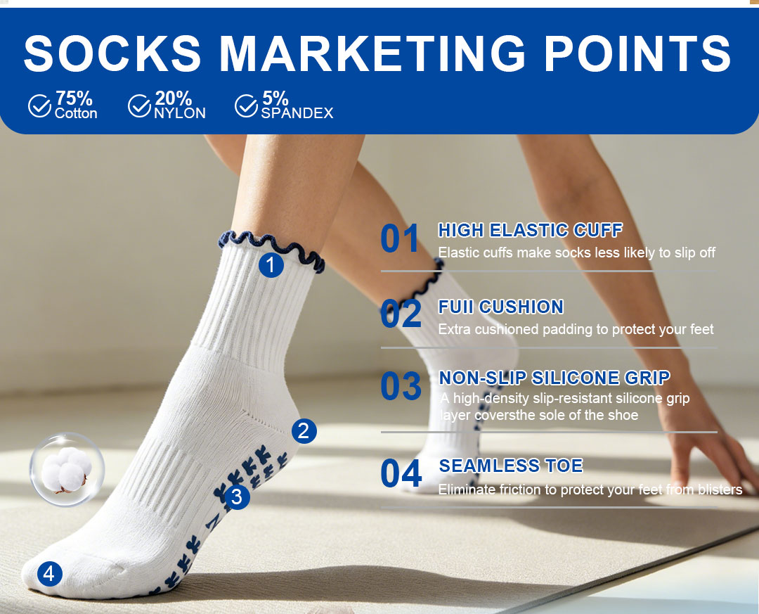 OEM digital print yoga socks factory