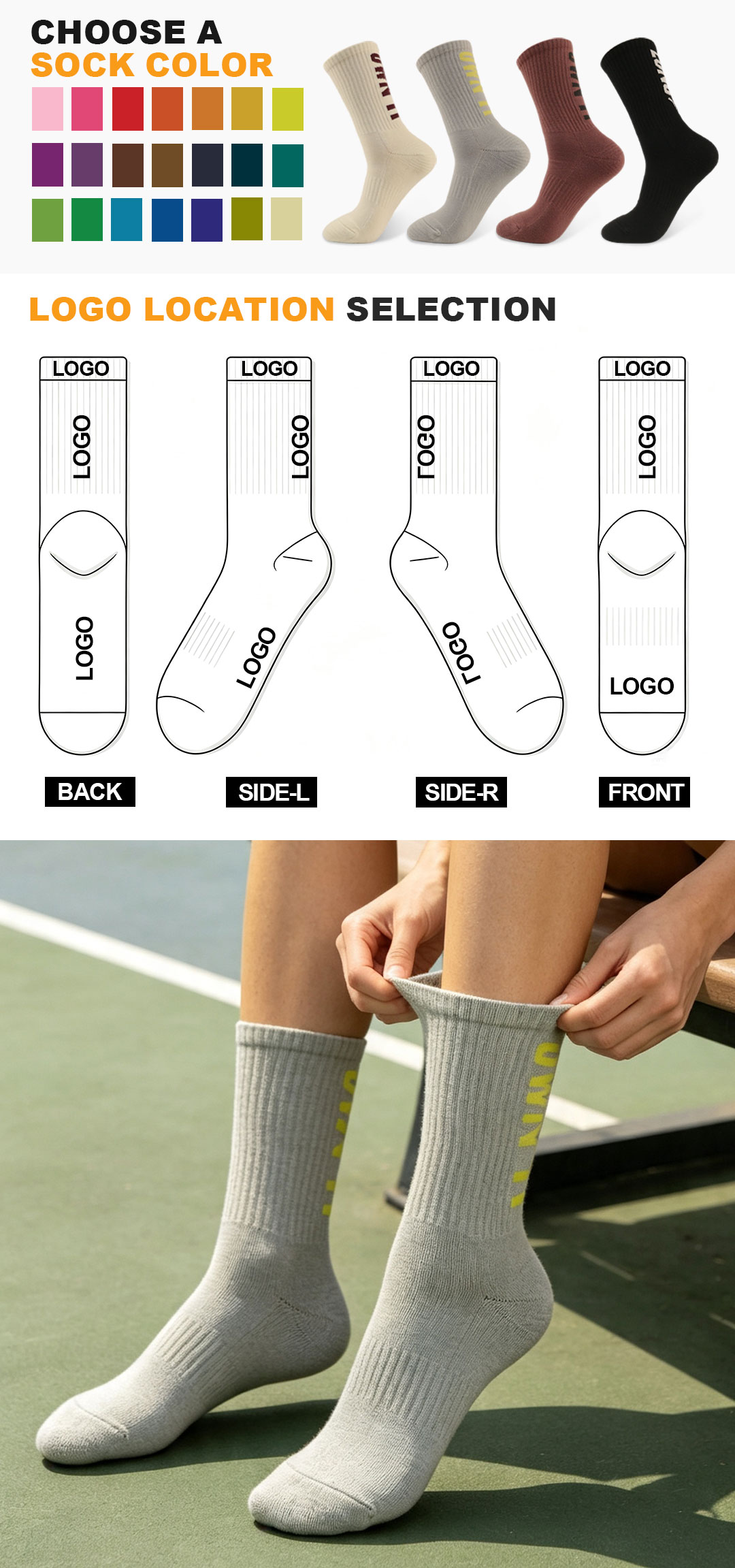 Fournisseur chinois de chaussettes de course professionnelles au meilleur prix
