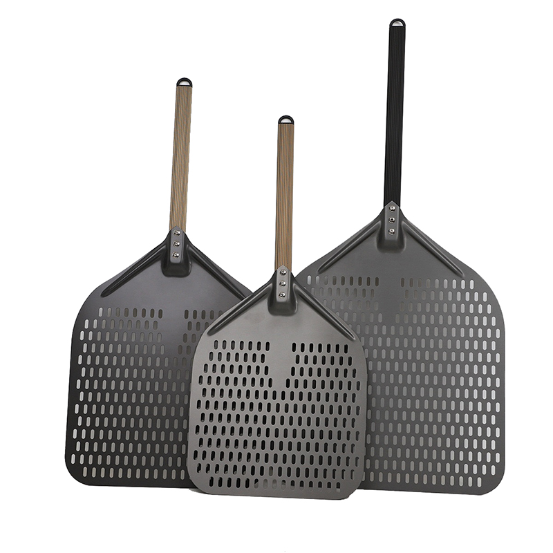 Square Shape Aluminum Non Stick Pizza Peel Shovel Pizza Spade